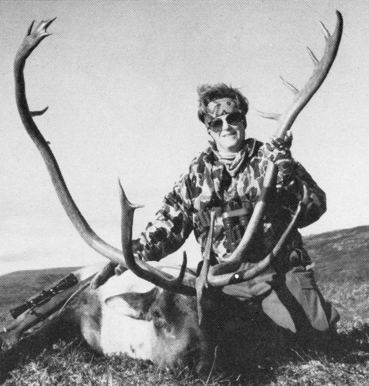 Kathy with her long beamed caribou.