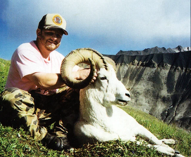 Greg Stevenson with his 40 1/4” ram that was taken in Young Creek.