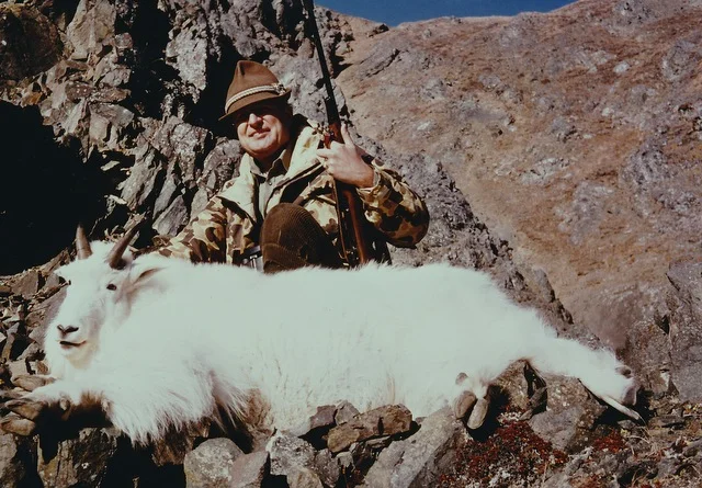 Mike Dobransky from Anchorage with his perfect long haired 9” Billy. They are truly beautiful animals.