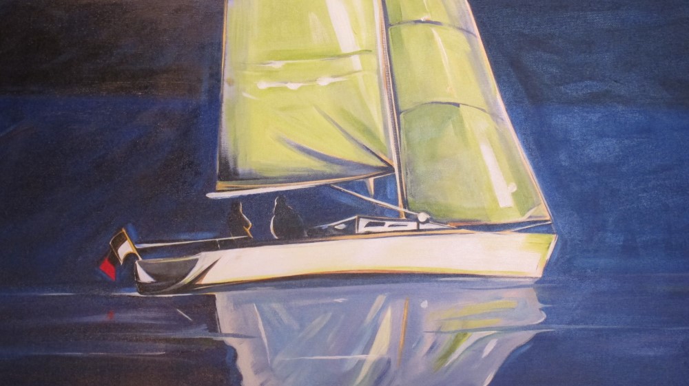 Sail 2015 - Midnight Blue and Lime (Sail Series #2)  18 X 36  SOLD (1000 x 561).jpg