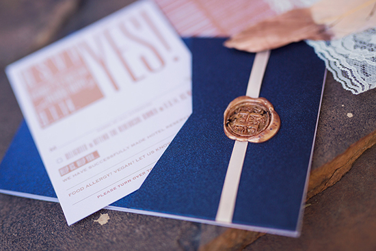 Back Pocket of the Wedding Invitations Suite