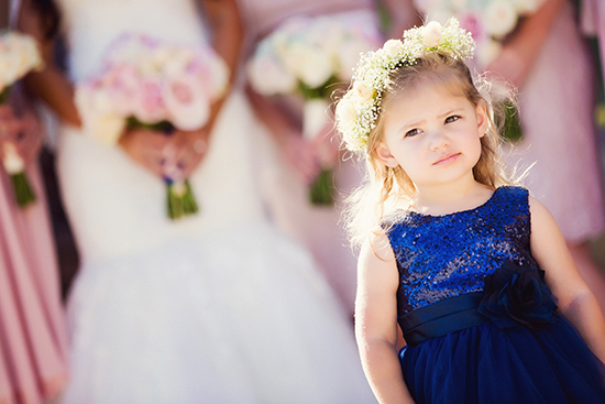 Our beautiful niece, Audrey, serving as our flower girl. 