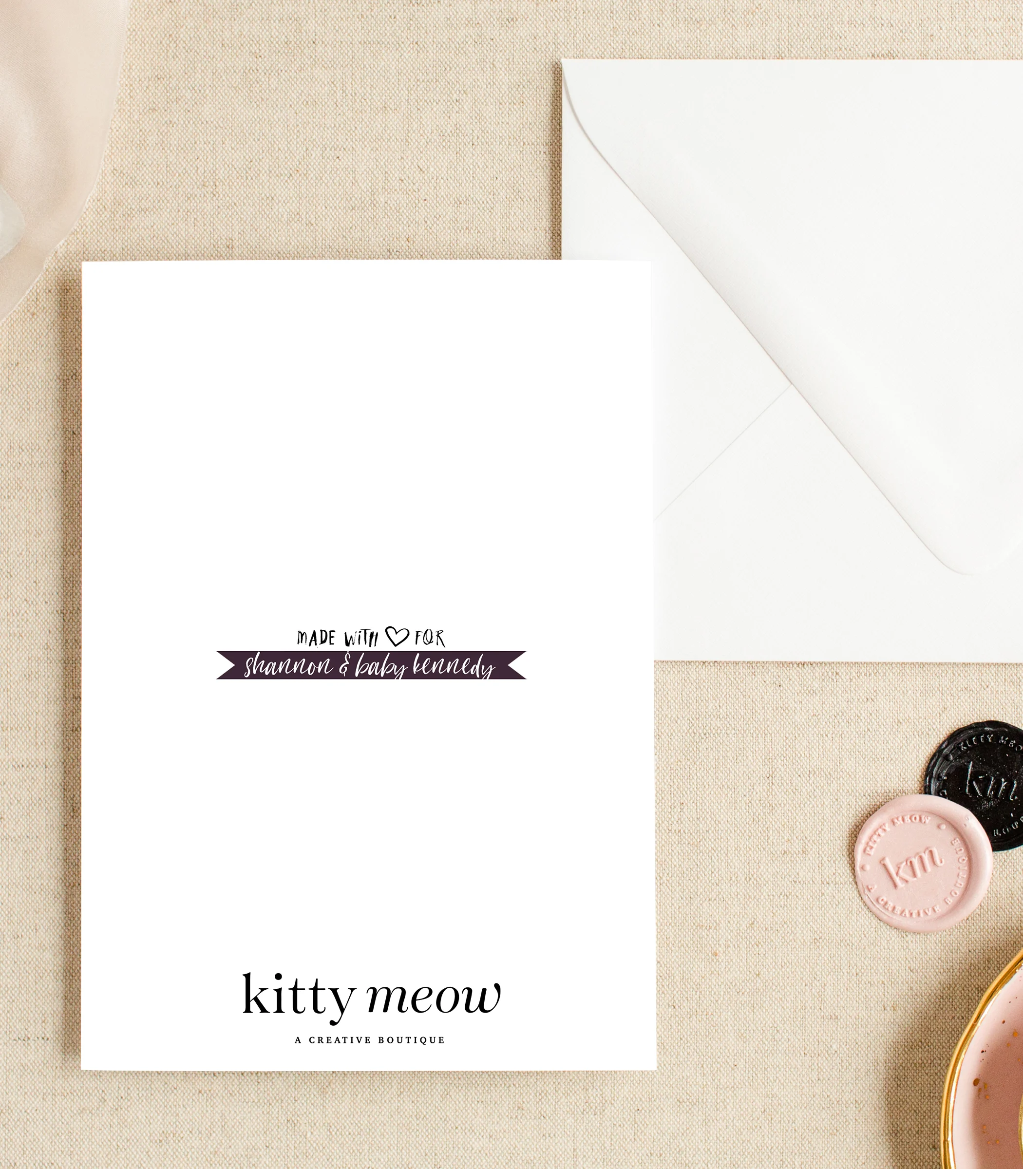 Leather Jacket Black and White Baby Shower Invitation - back