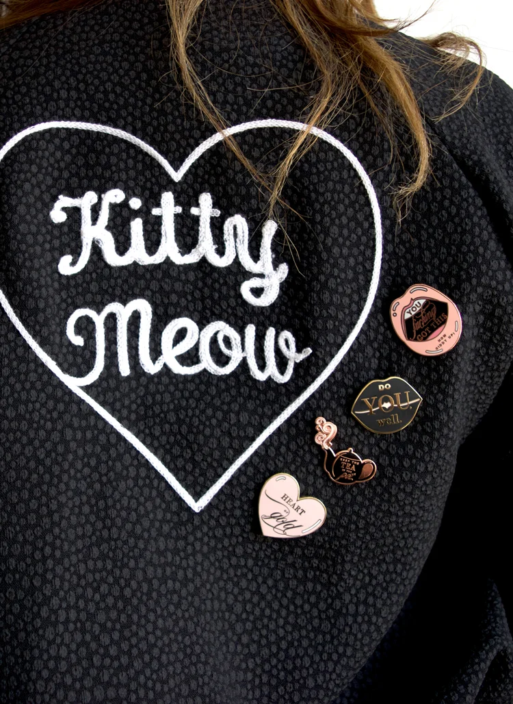 Copy of kitty meow boutique inspirational enamel pin collection