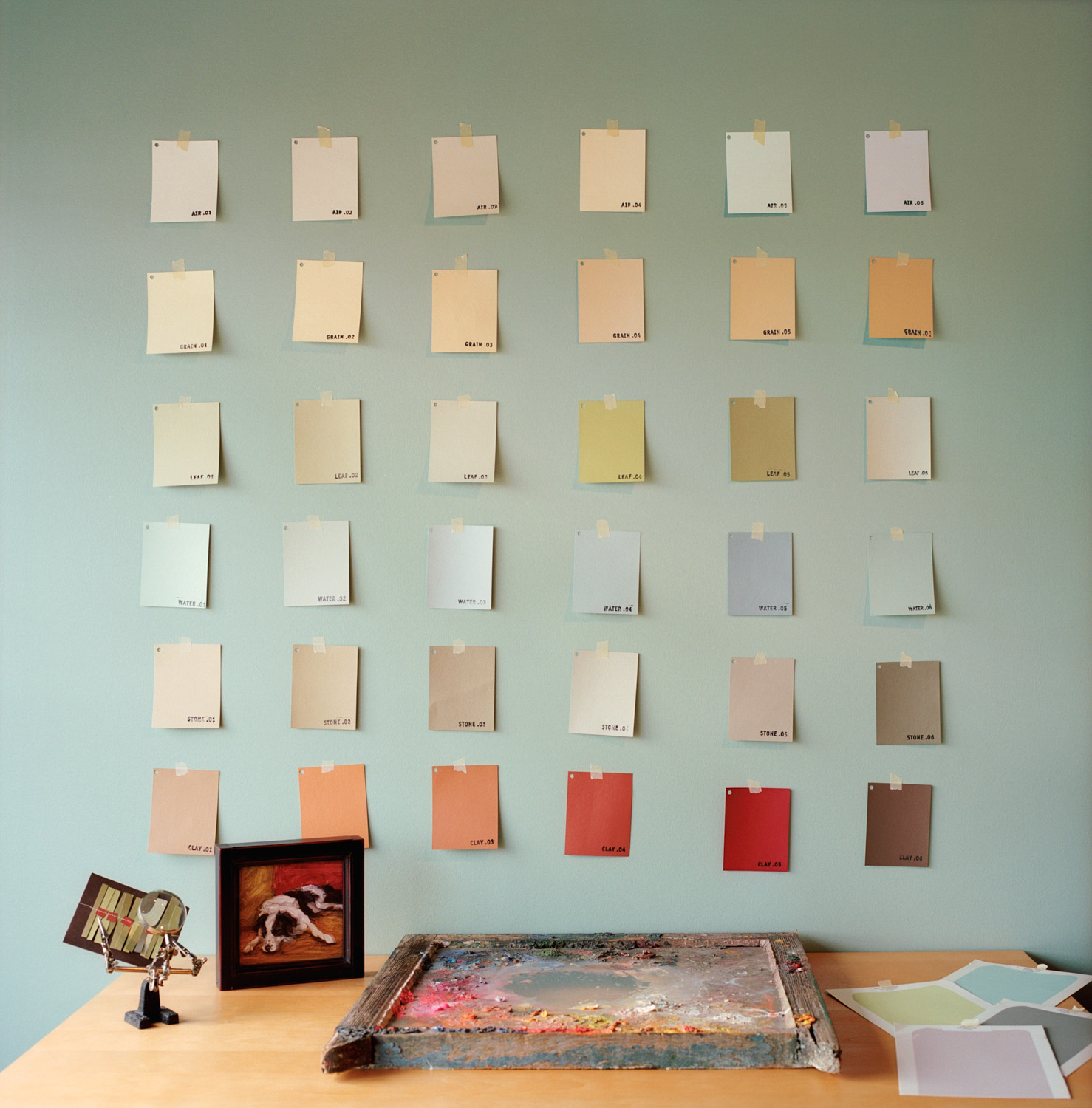 Interior paint color swatches | Susan Seubert