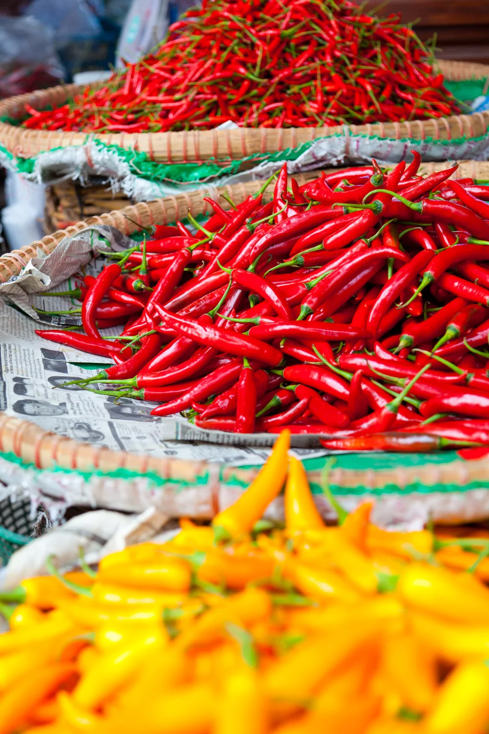 Hot chilis in marketplace | Susan Seubert