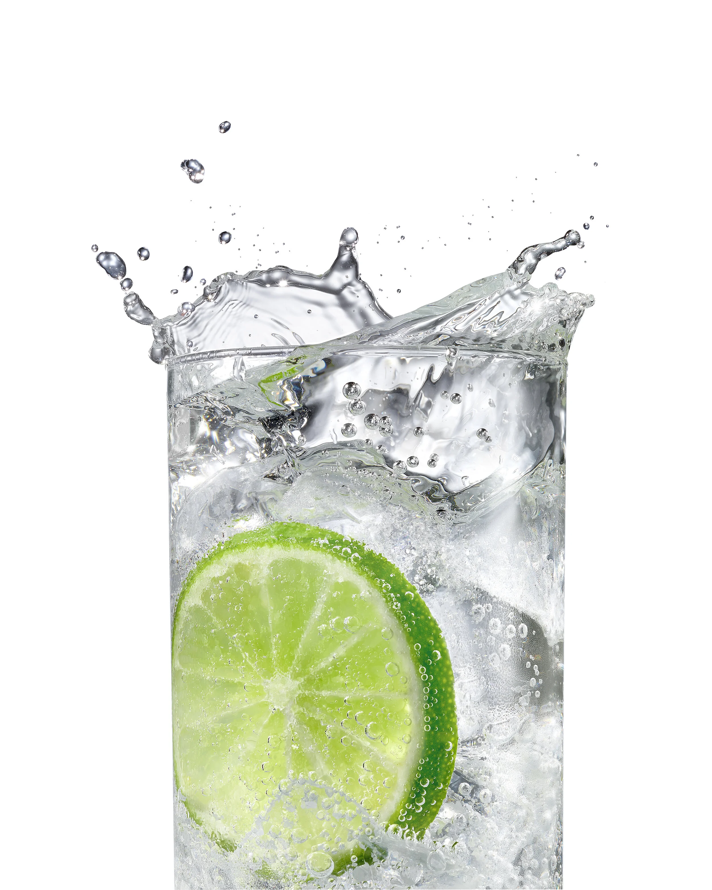 Lime Water Drink Splash 