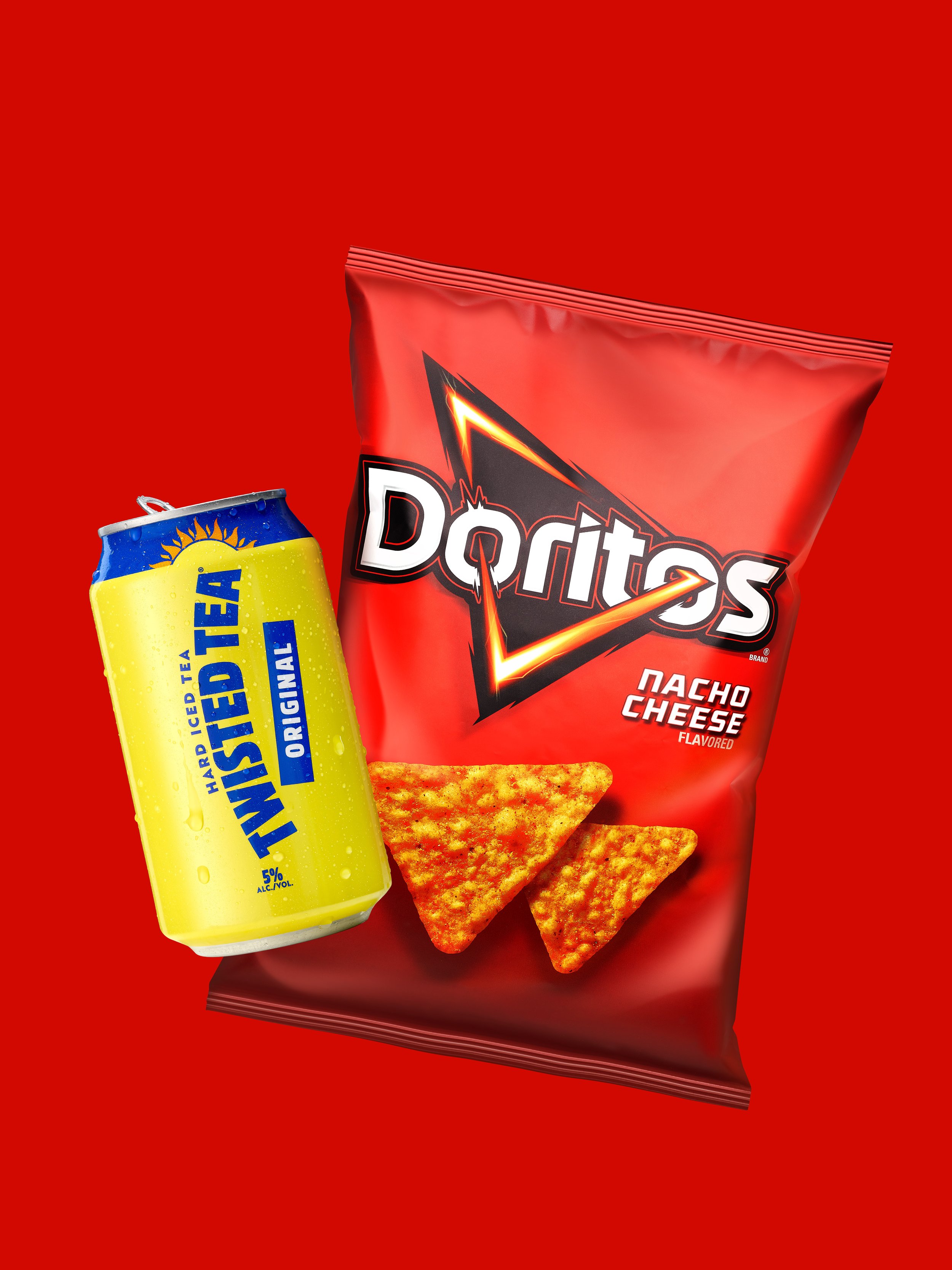  A cross over in studio with Twisted Tea and Doritos 