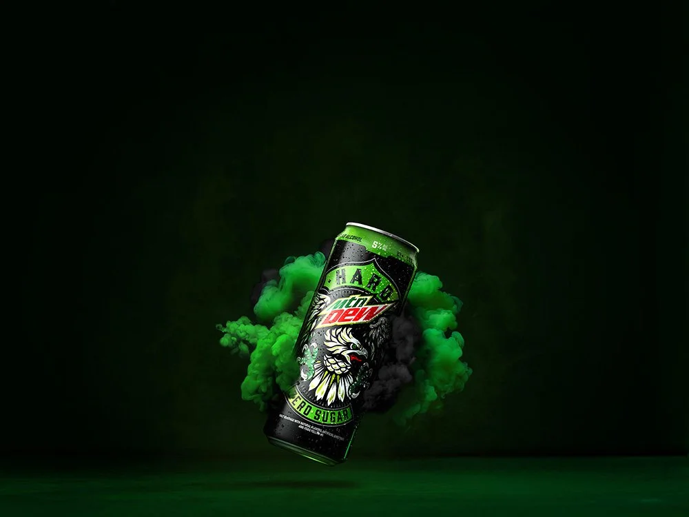  Product shot for the new Hard Mountain Dew Zero Sugar drink 