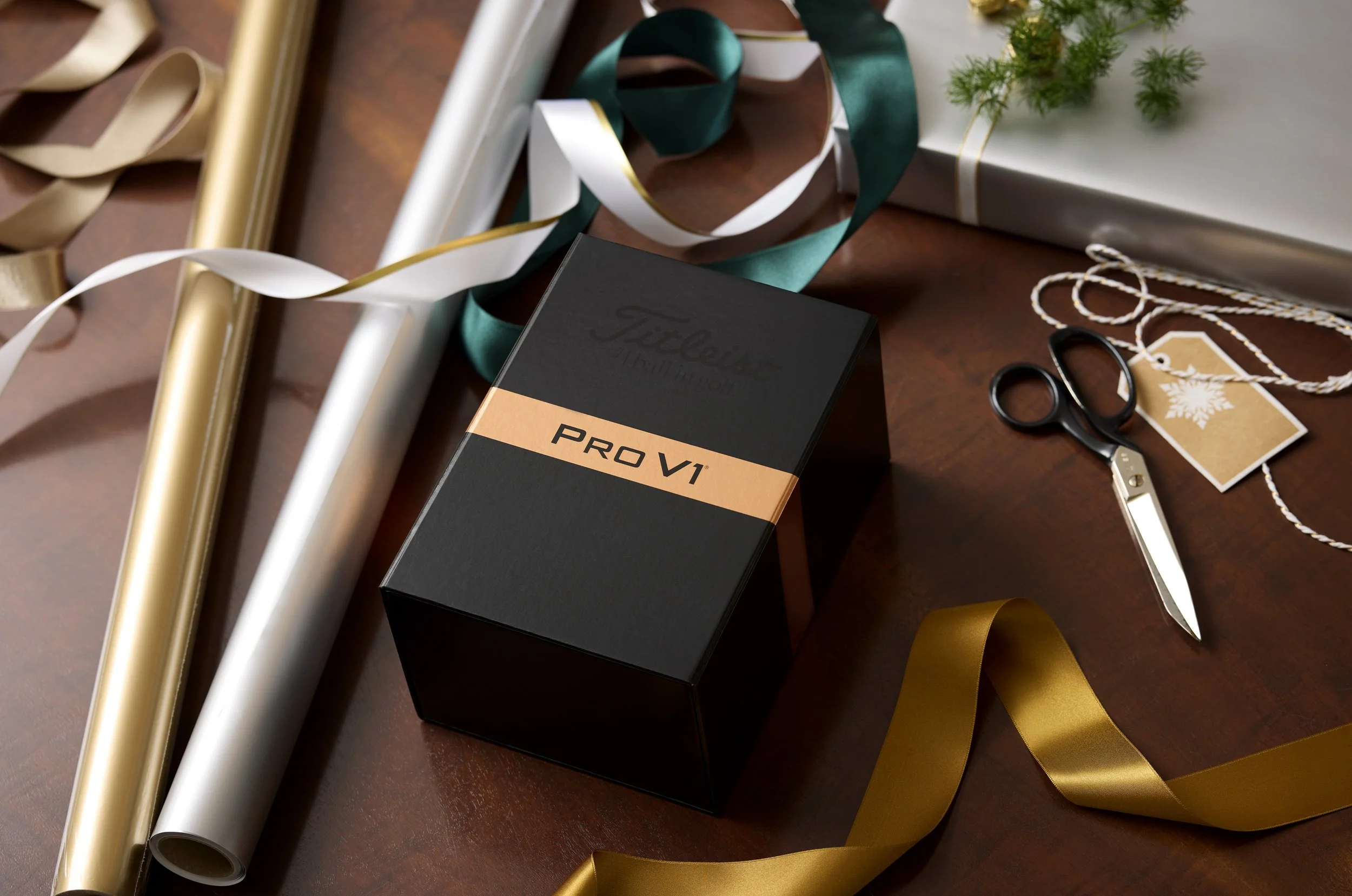 Titleist ProV1 holiday campaign, Product photography shot by Photographer David Butler. 
