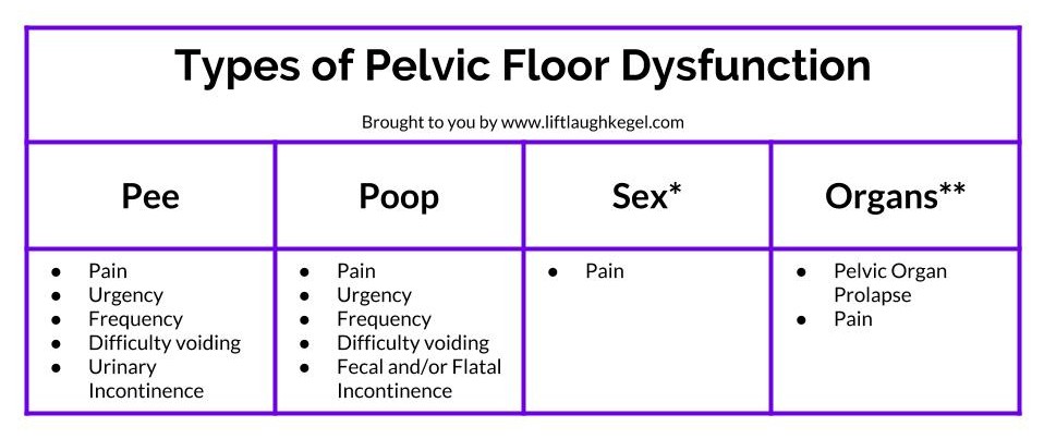 What Is Pelvic Floor Dysfunction Lift Laugh Kegel