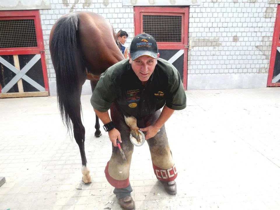At the racetrack in Lima.