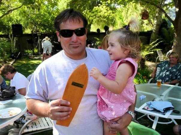 Winning a surfing contest !!! with my love !