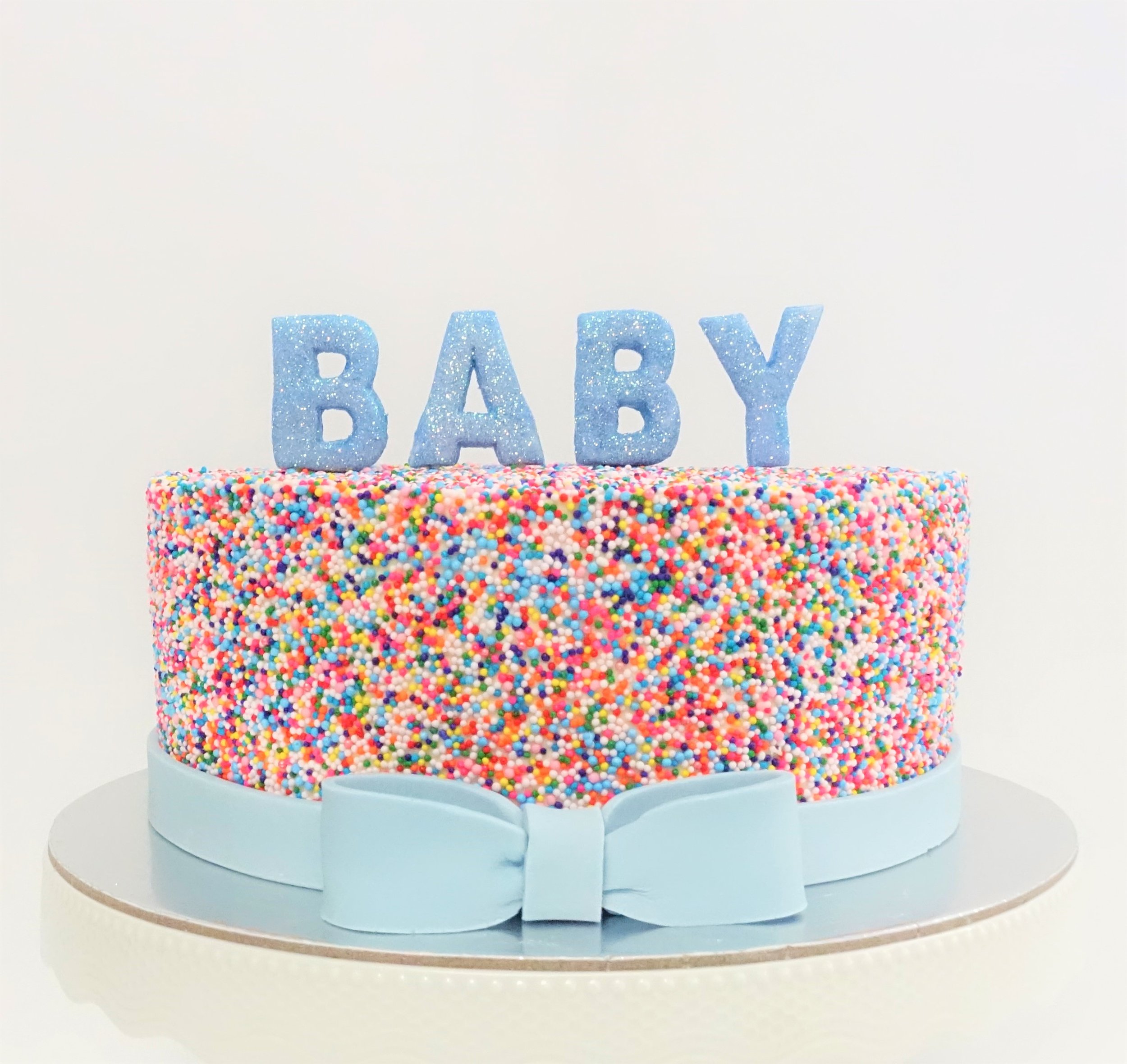 baby shower sprinkle cake
