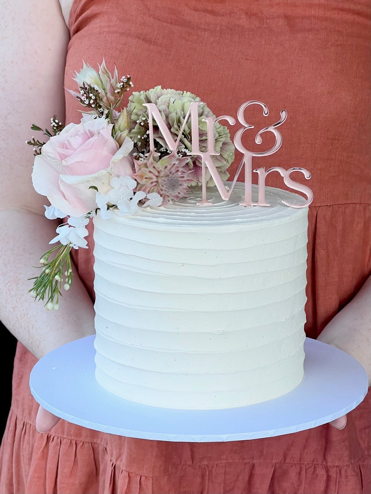 Naked Cake with Fresh Flowers (single tier) - Empire Cake