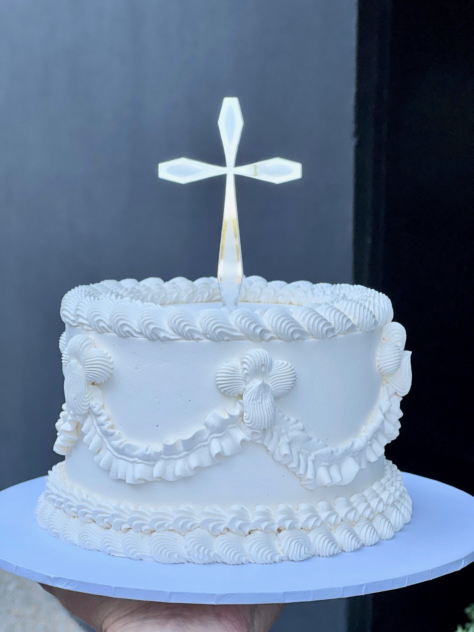 W9203b-ombre-buttercream-baptism-christening-cake-cookies-… | Flickr