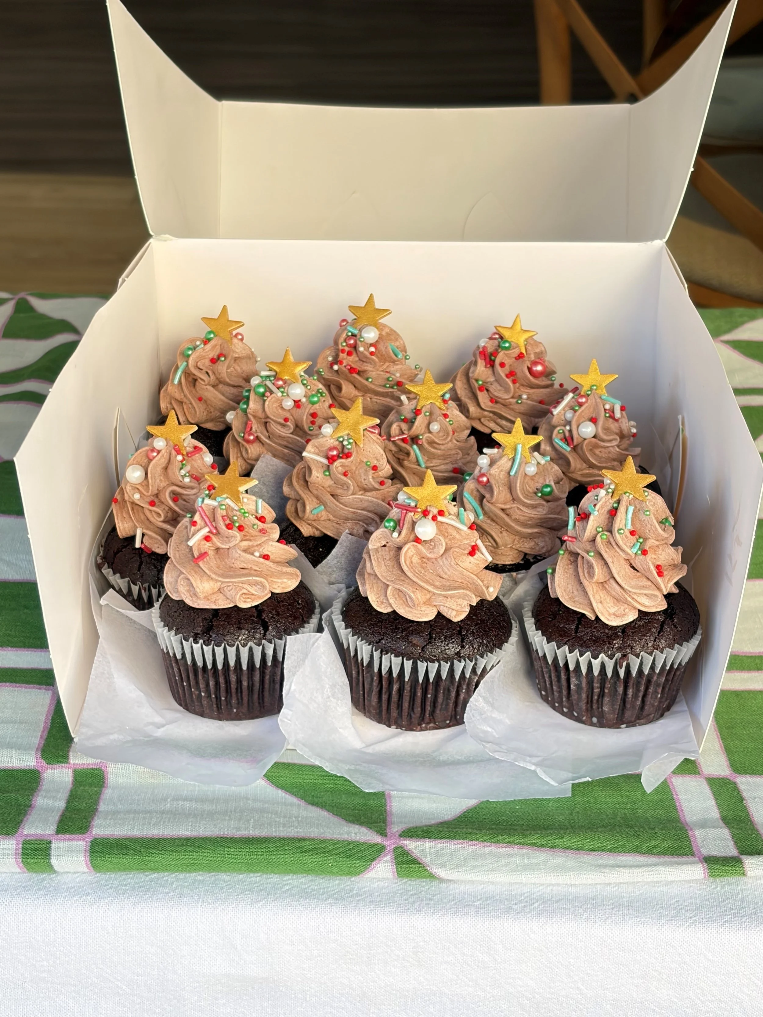 Cupcakes - Vegan and Gluten Free Christmas Trees