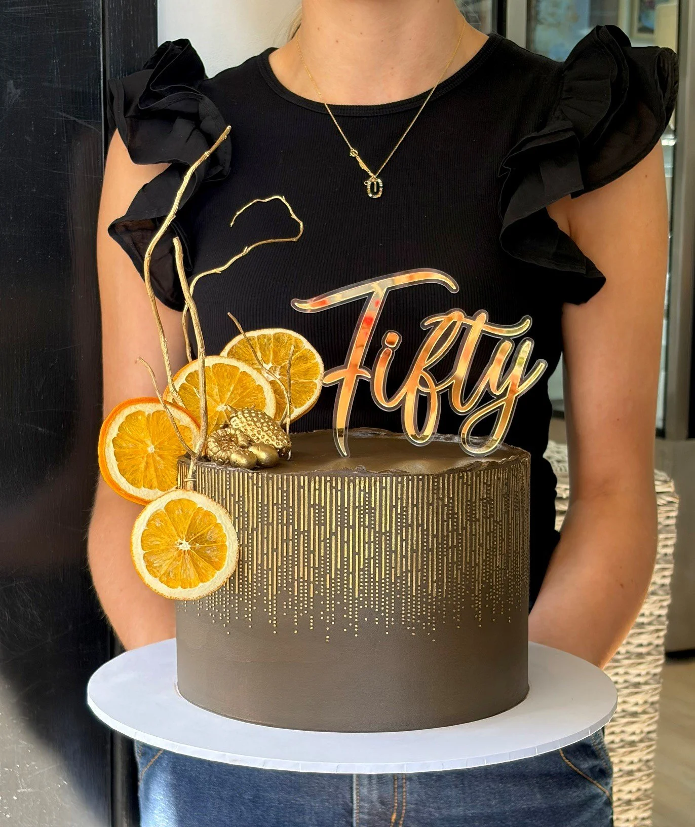 Chocolate Luxe with Gold Shimmer