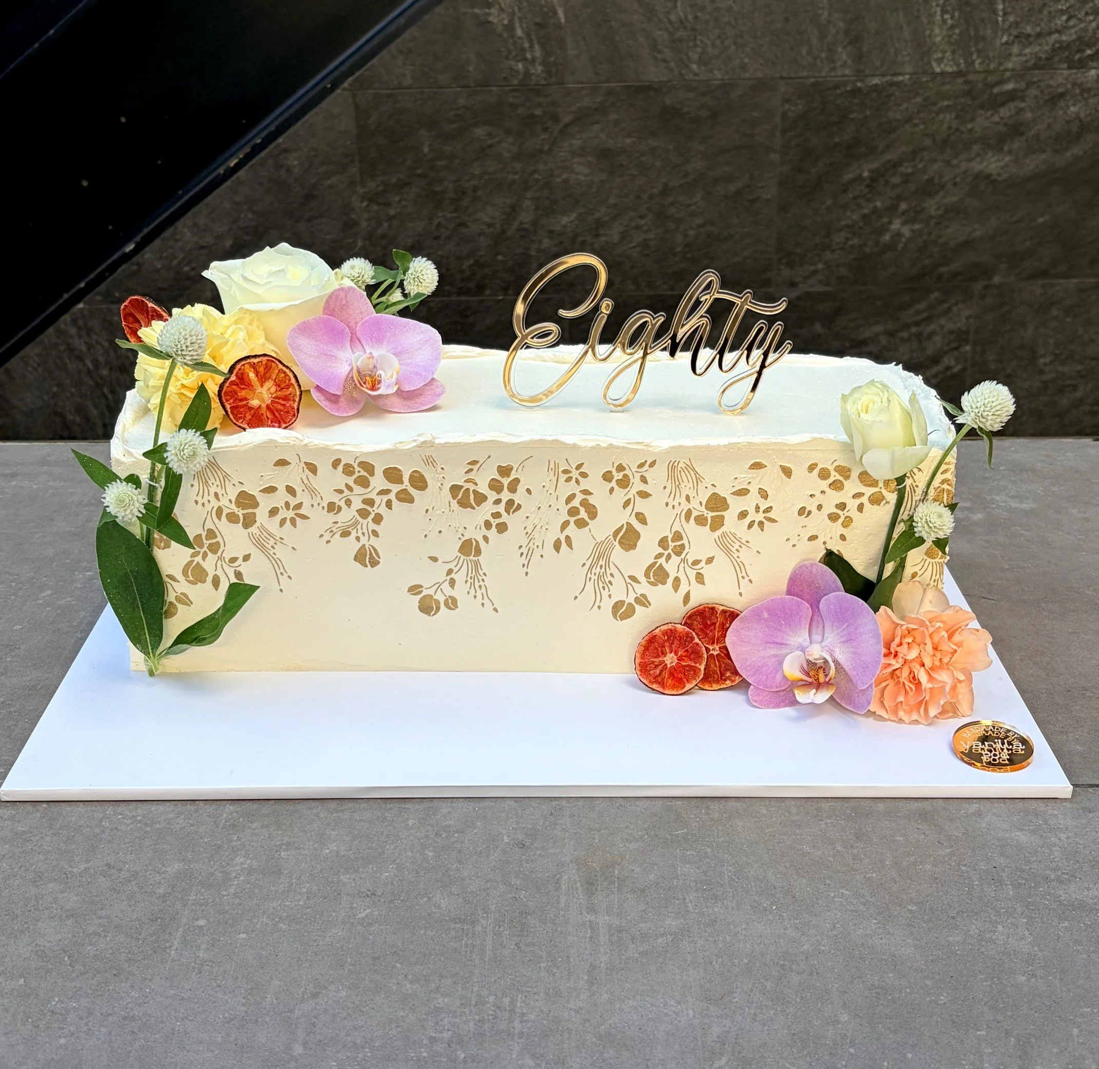 🍊🌸 NEW Botanical Melody Rectangle Cake