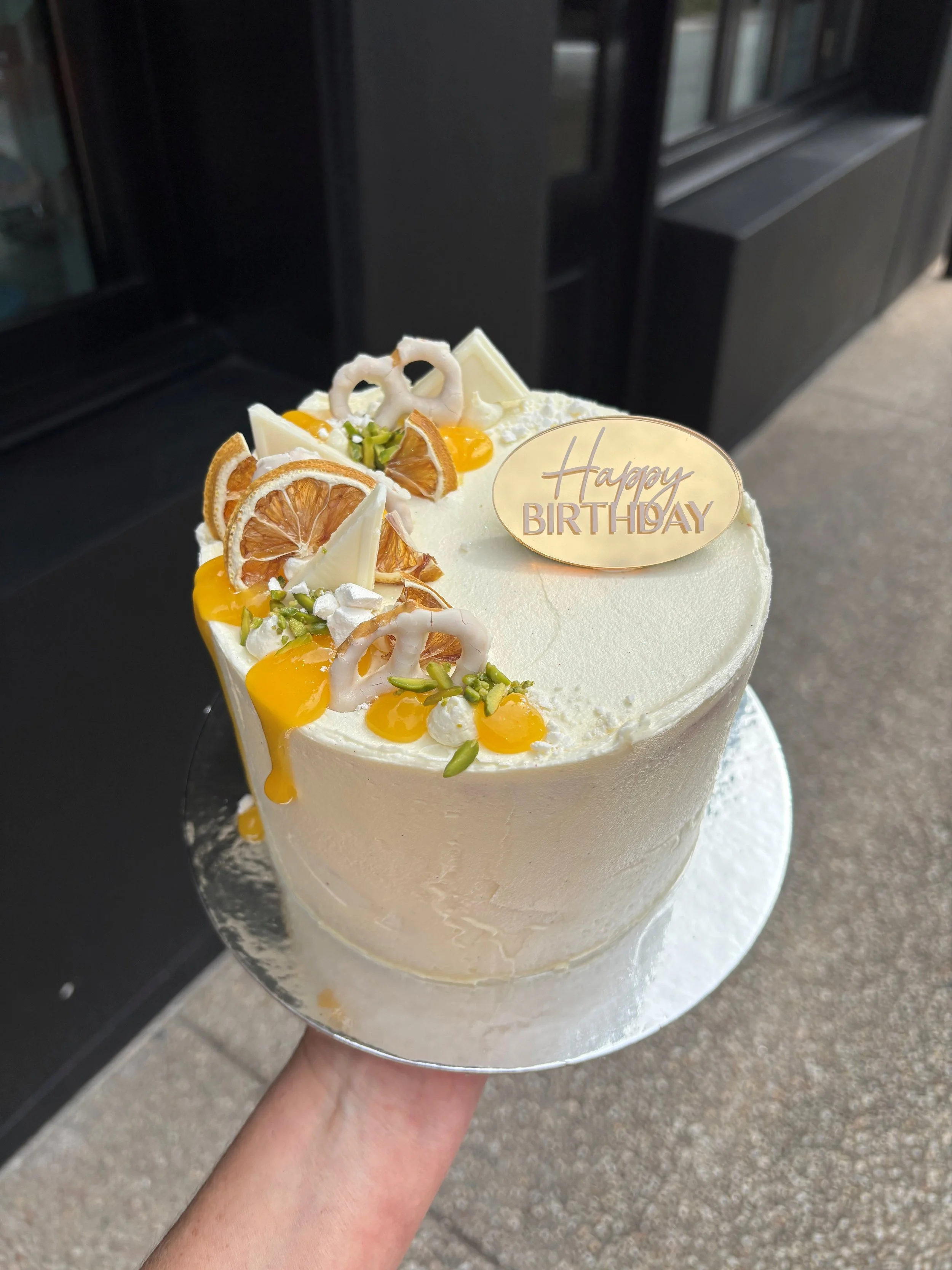 White Chocolate with Lemon Mousse Cake