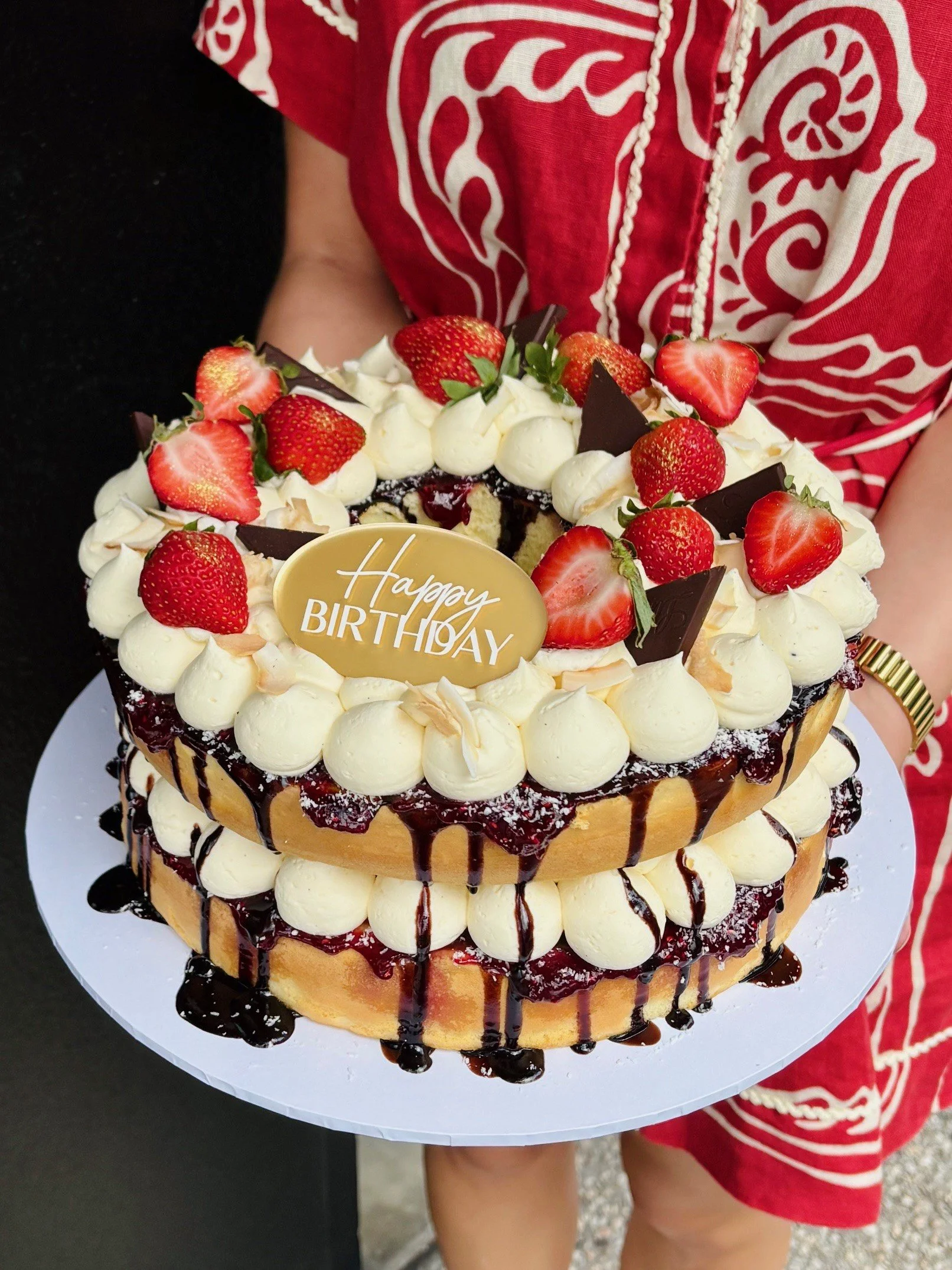 'The Lamington' Vanilla NAKED Cake