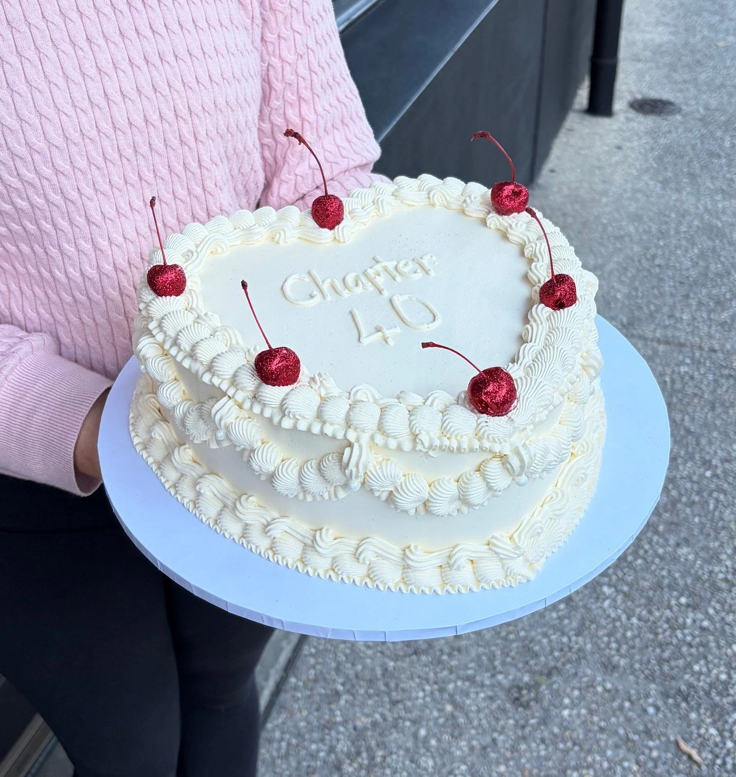 Vintage Heart Cake