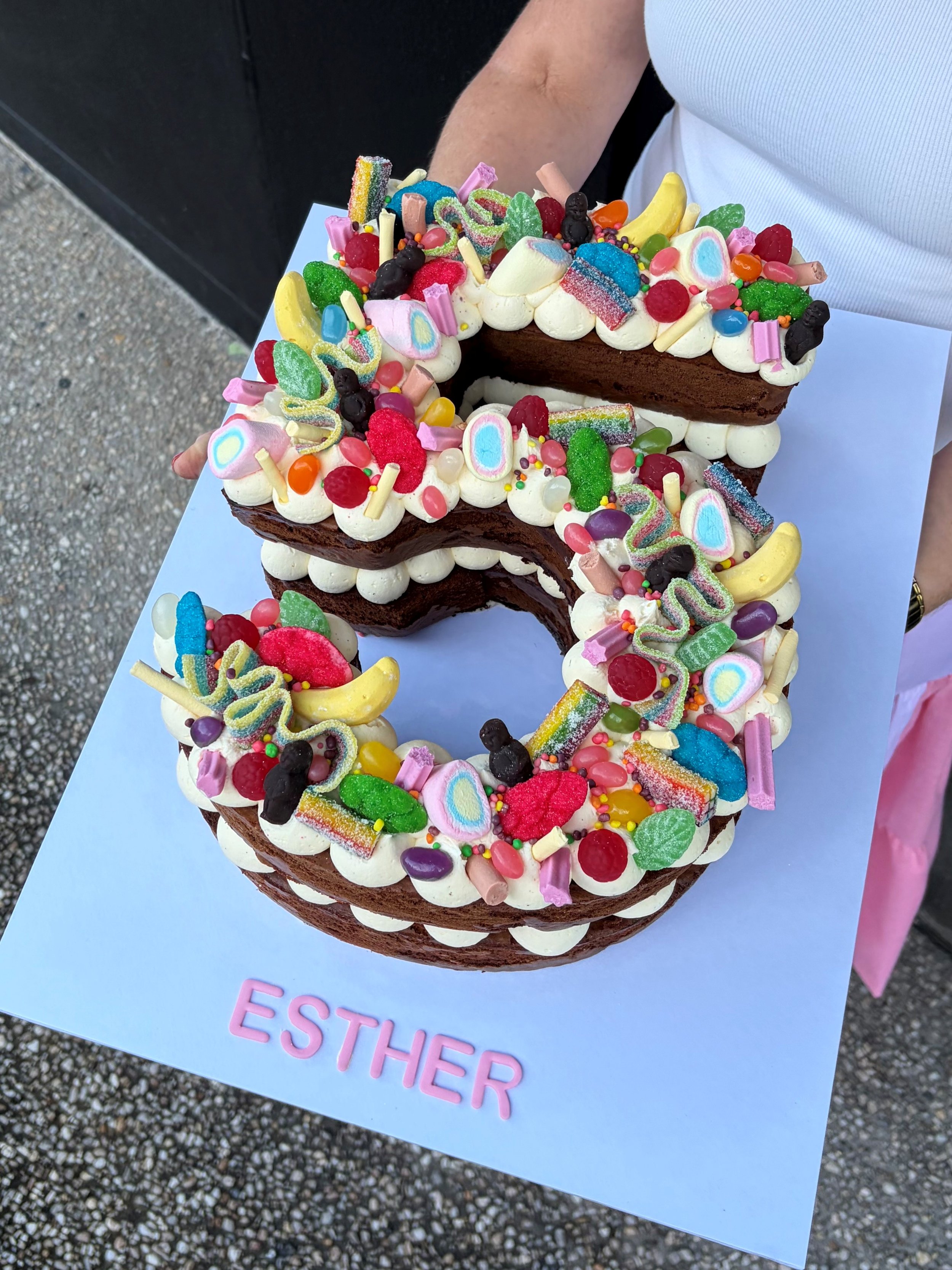 Number Cake with candy crush