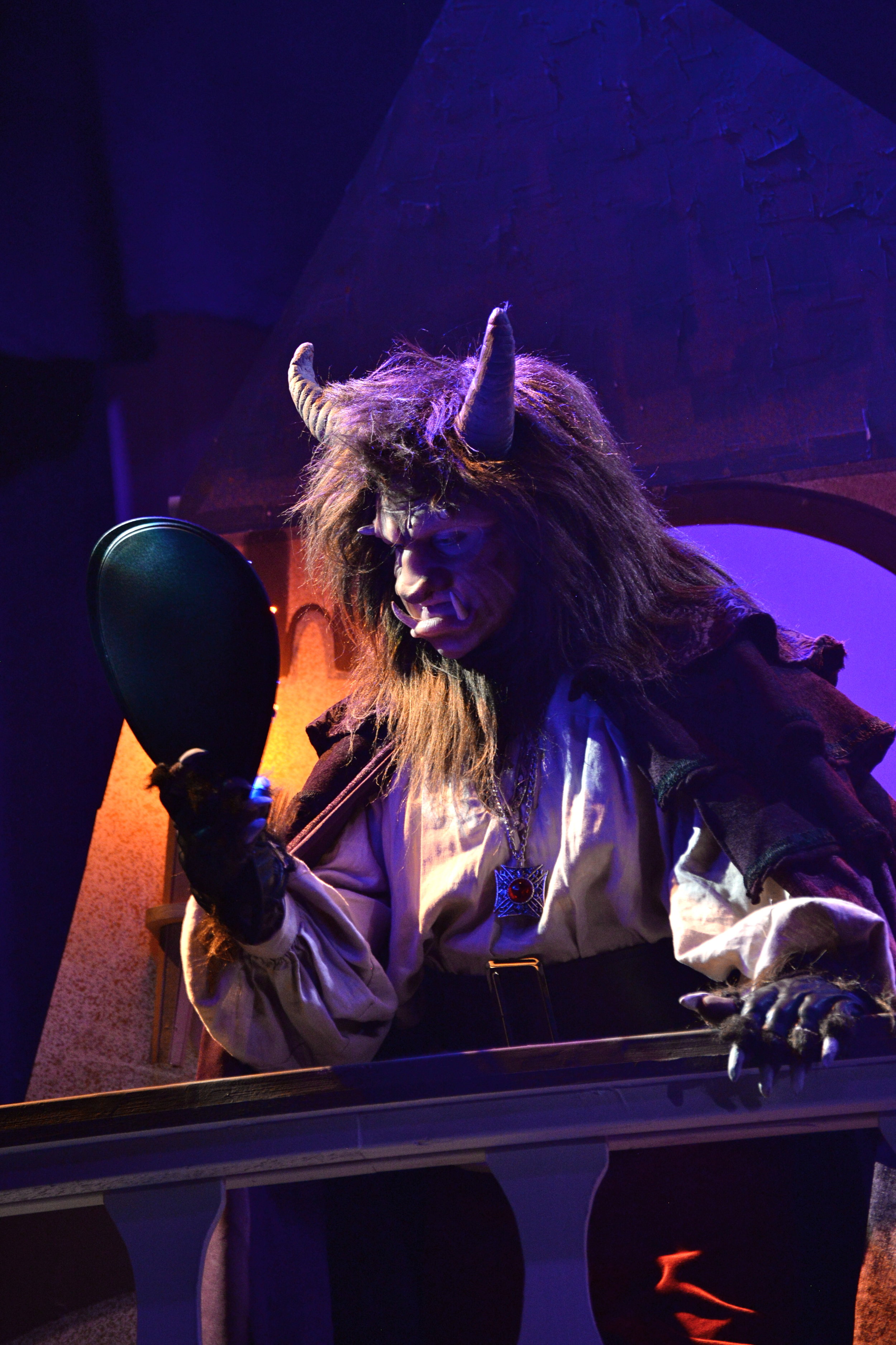 Beast checking up on Belle.