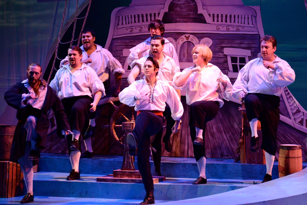 Prince Eric and Sailors in "Fathoms Below"