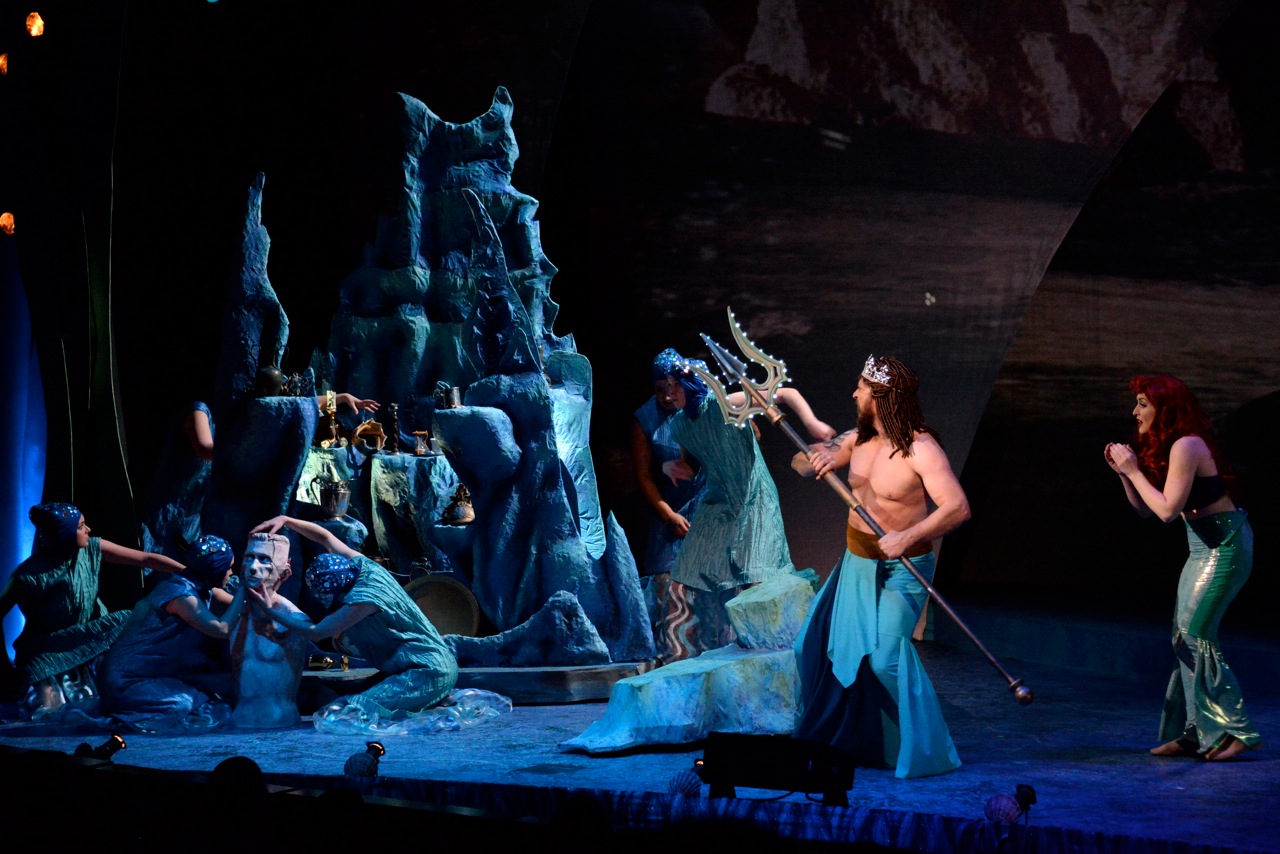 King Triton destroys Ariel's Grotto