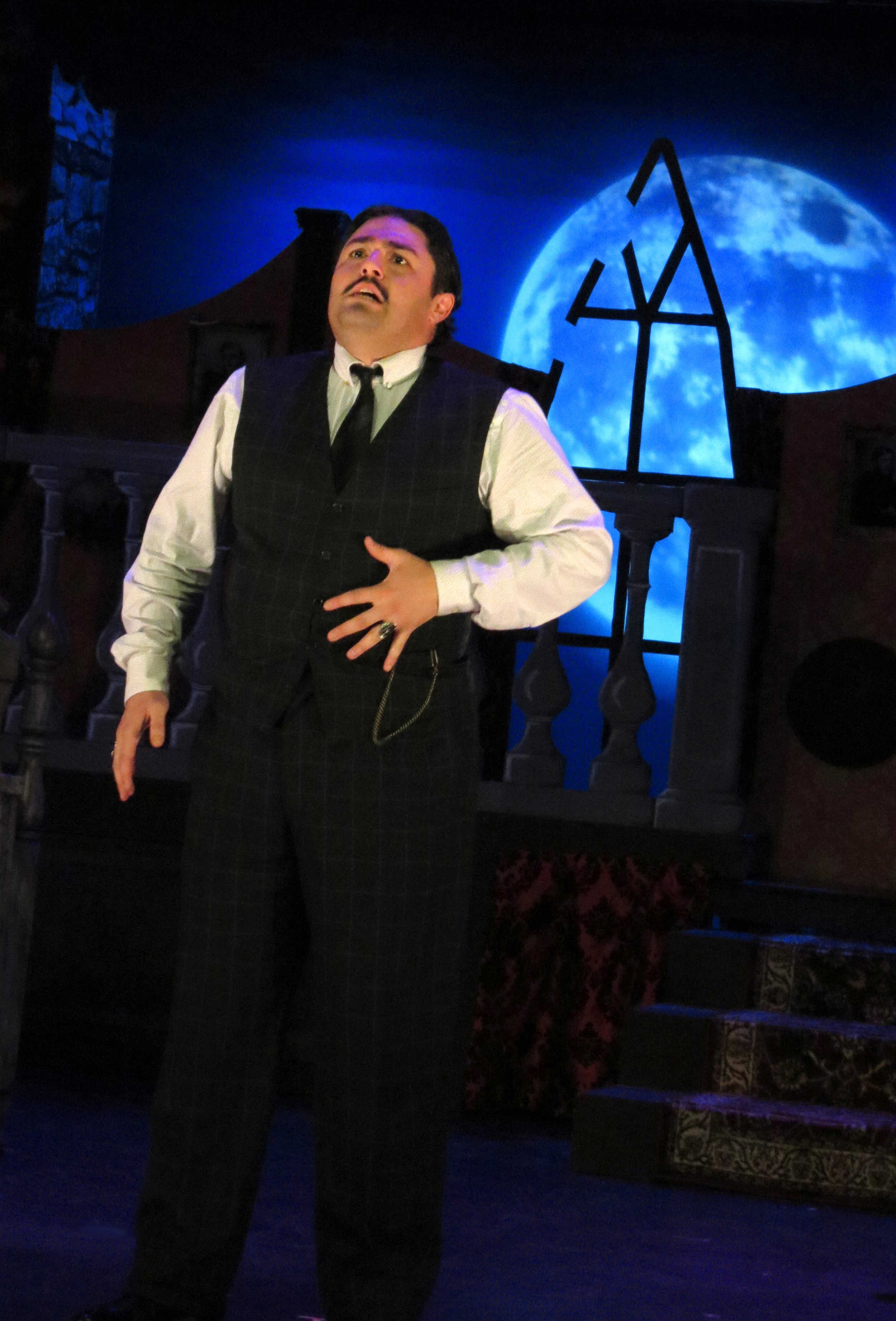 Copy of CU of Gomez (Cooper Kaminsky) - The Addams Family - Sasquatch and Parker Arts - Oct. 2022 - photo Becky Toma.jpg
