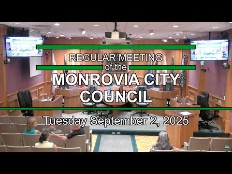 Monrovia City Council | September 2, 2025 | Regular Meeting