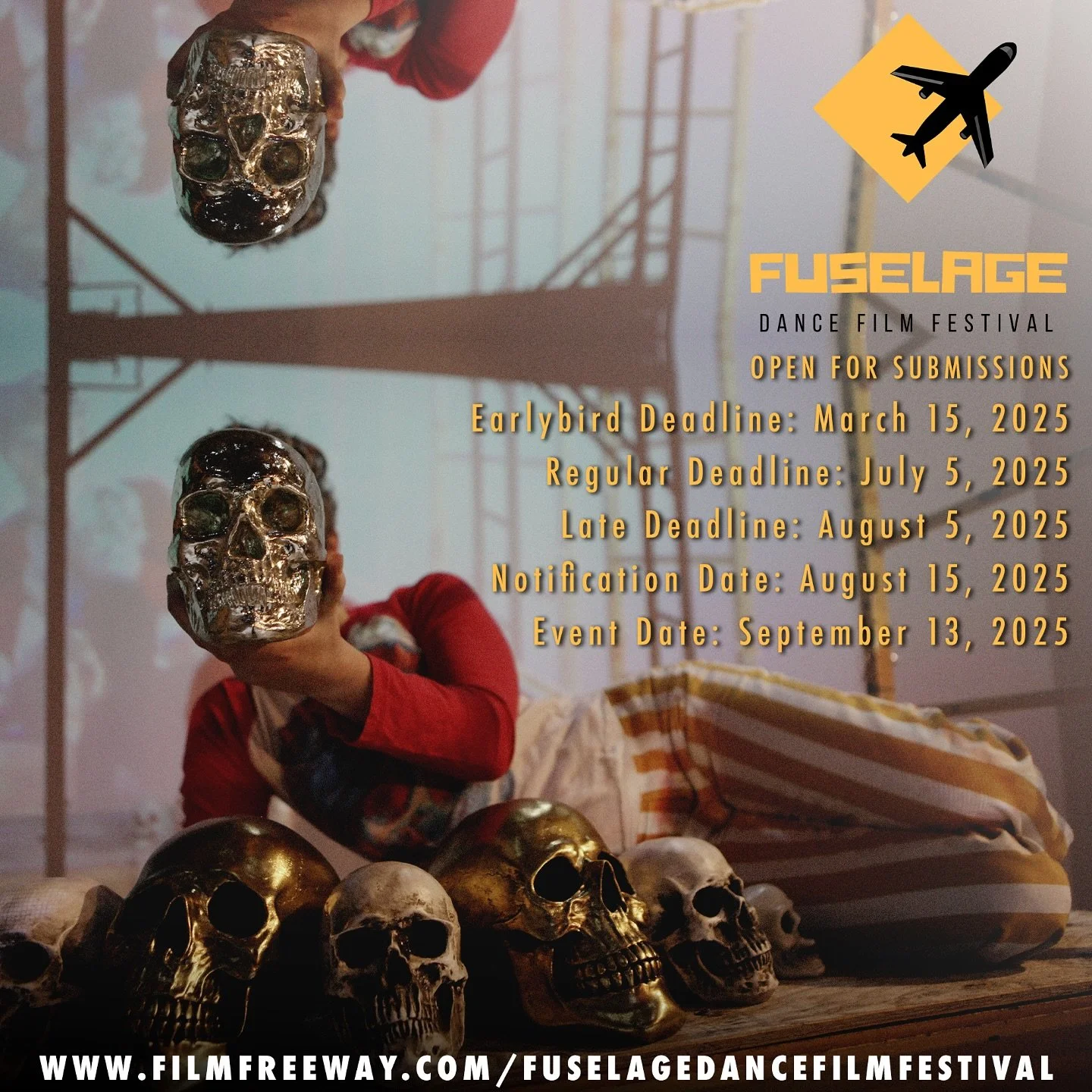 **DISCOUNT ALERT** use the promo code Fuselage20OFF for a $20 discount off of our late deadline fee!! ✨ Valid through July 22nd!! 🥳💸

✨ Tomorrow is our *EARLYBIRD DEADLINE!* Submit your films before end of day 3/15 to save on submissions fees &amp;