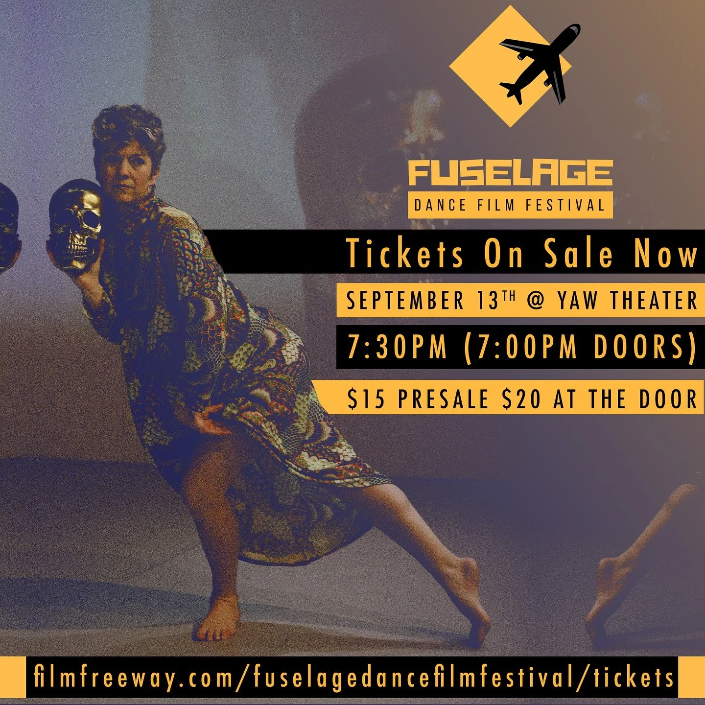 We are ✨ONE WEEK AWAY✨ from the eighth annual @FuselageDanceFilmFestival!! 🎞️🎊🪩🍿

Head to @filmfreeway to purchase tickets: www.filmfreeway.com/fuselagedancefilmfestival/tickets

🗓️ Saturday, September 13th 2025
📍  @yawtheater
🍿  7:30pm (7:00p