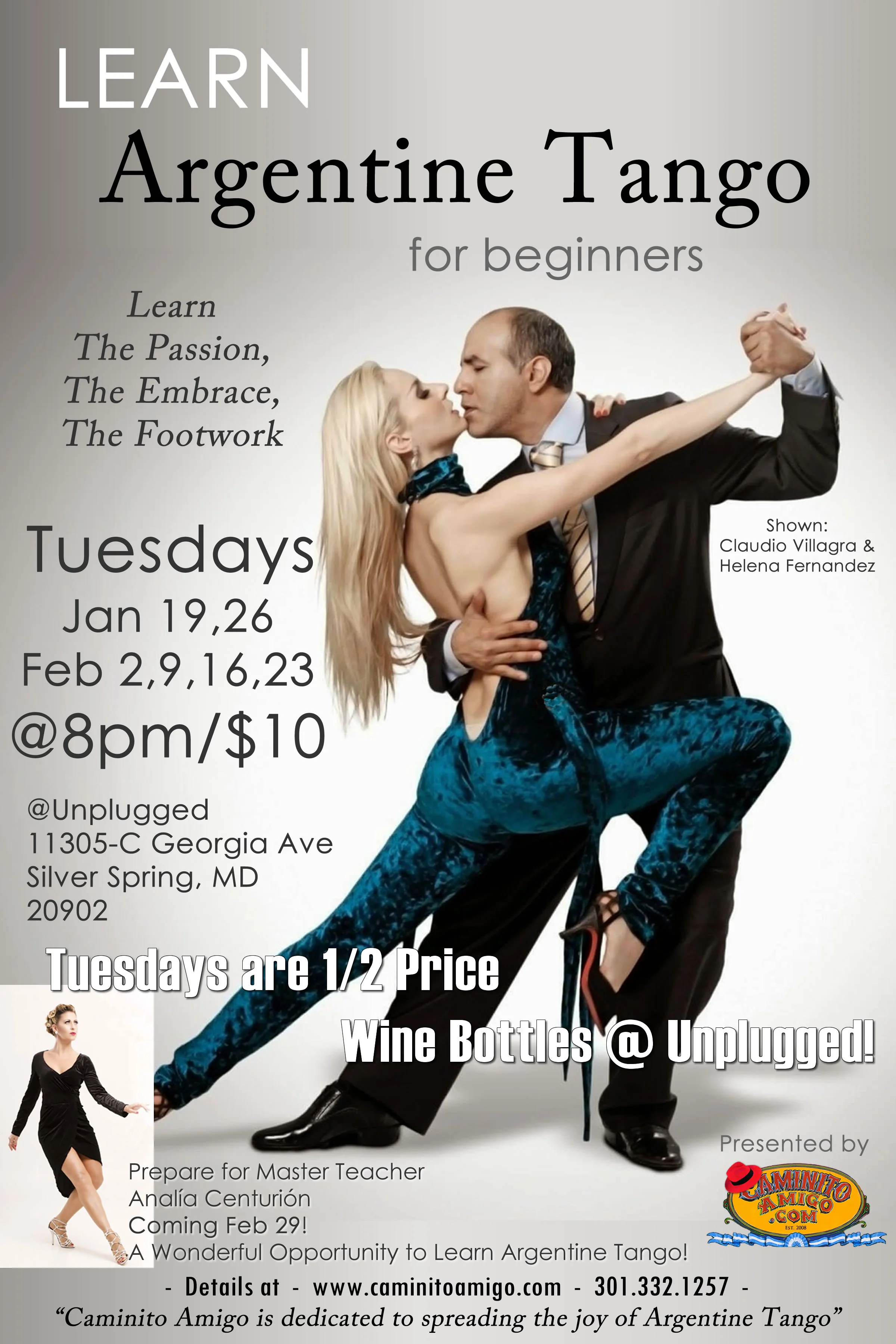 Learn Argentine Tango for beginners Poster