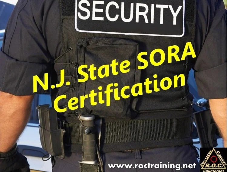 New Jersey State SORA Certification (This is a 2 Day Class)