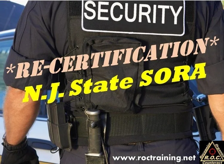 New Jersey State SORA *RECERTIFICATION*