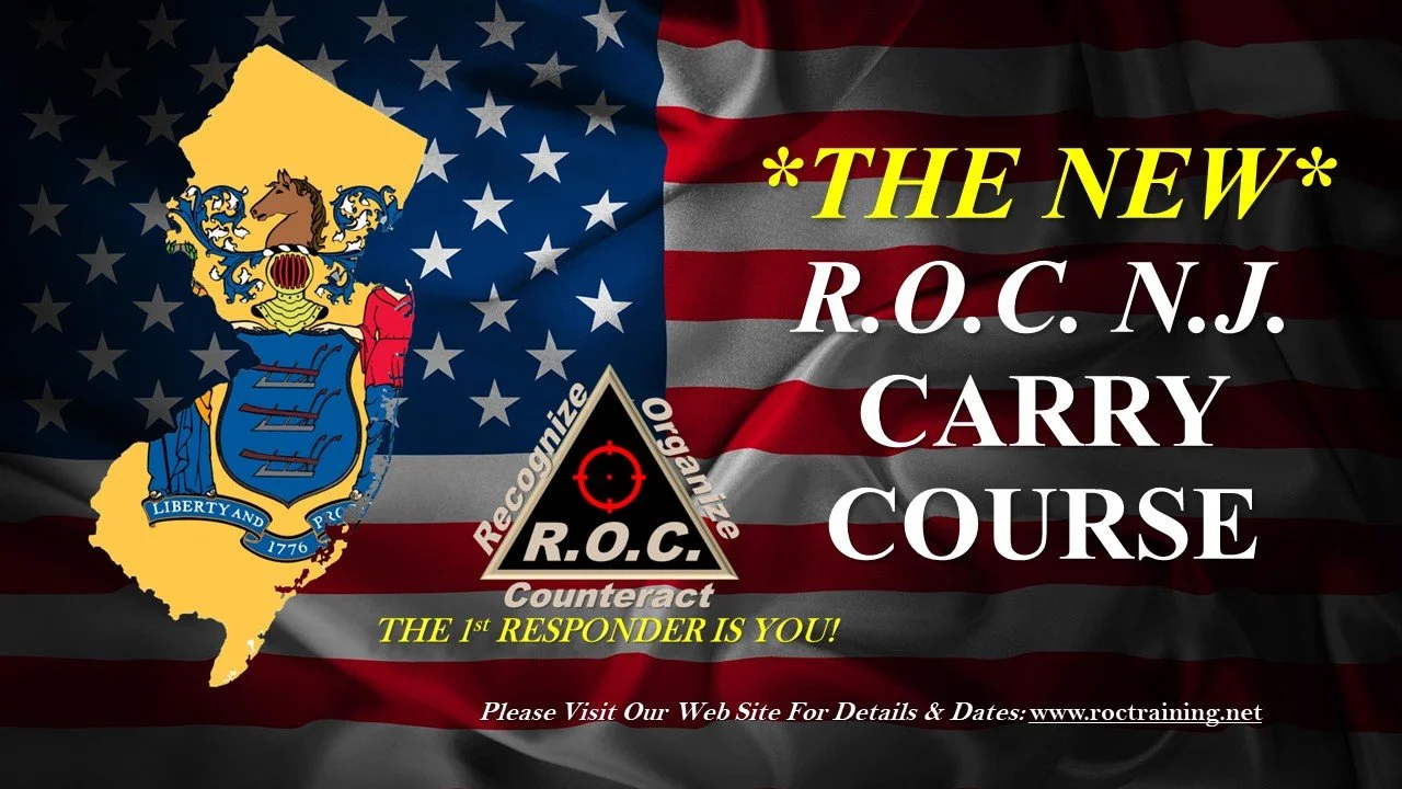 **WALK IN Anytime between 11am-8pm** R.O.C. New Jersey Concealed Carry Course