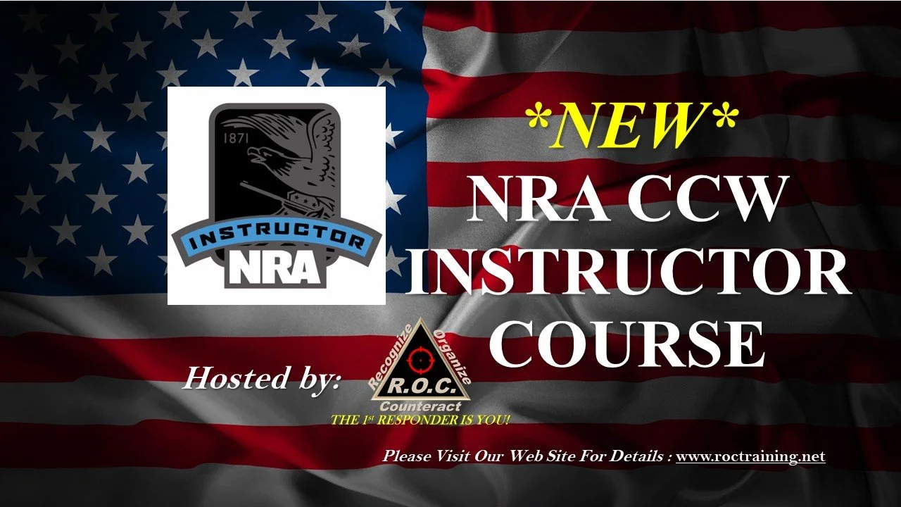 NRA CCW Instructor Course (THIS IS A 2 DAY CLASS!)