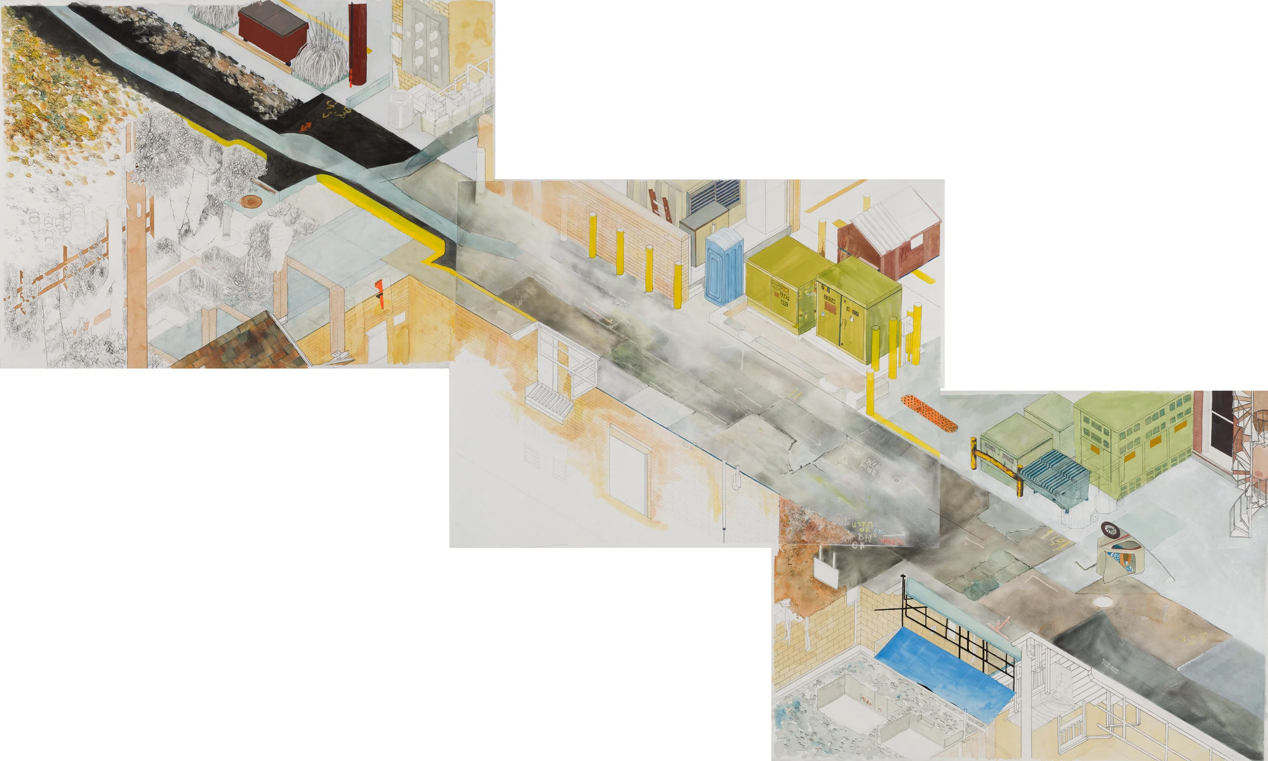 A Survey of Fayetteville Alleyways in Five Sections (Section 1)