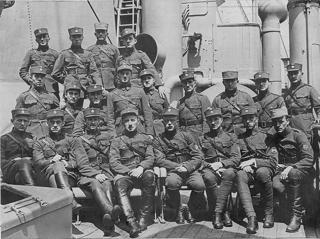  Czech Legion officers aboard Mount Vernon headed for Norfolk, Virginia in 1920. Image by Martin Horsky 