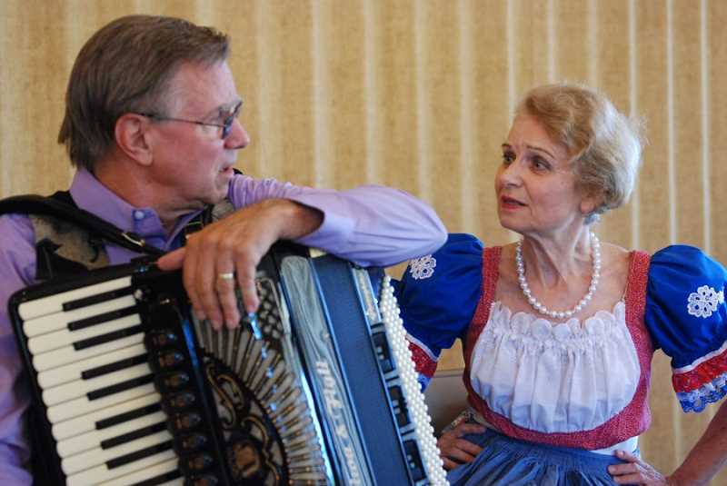 Mark & Helena tell their love story with lively original compositions, comedy and dance. Photo by Ammon Riley for the Regal Courier. 