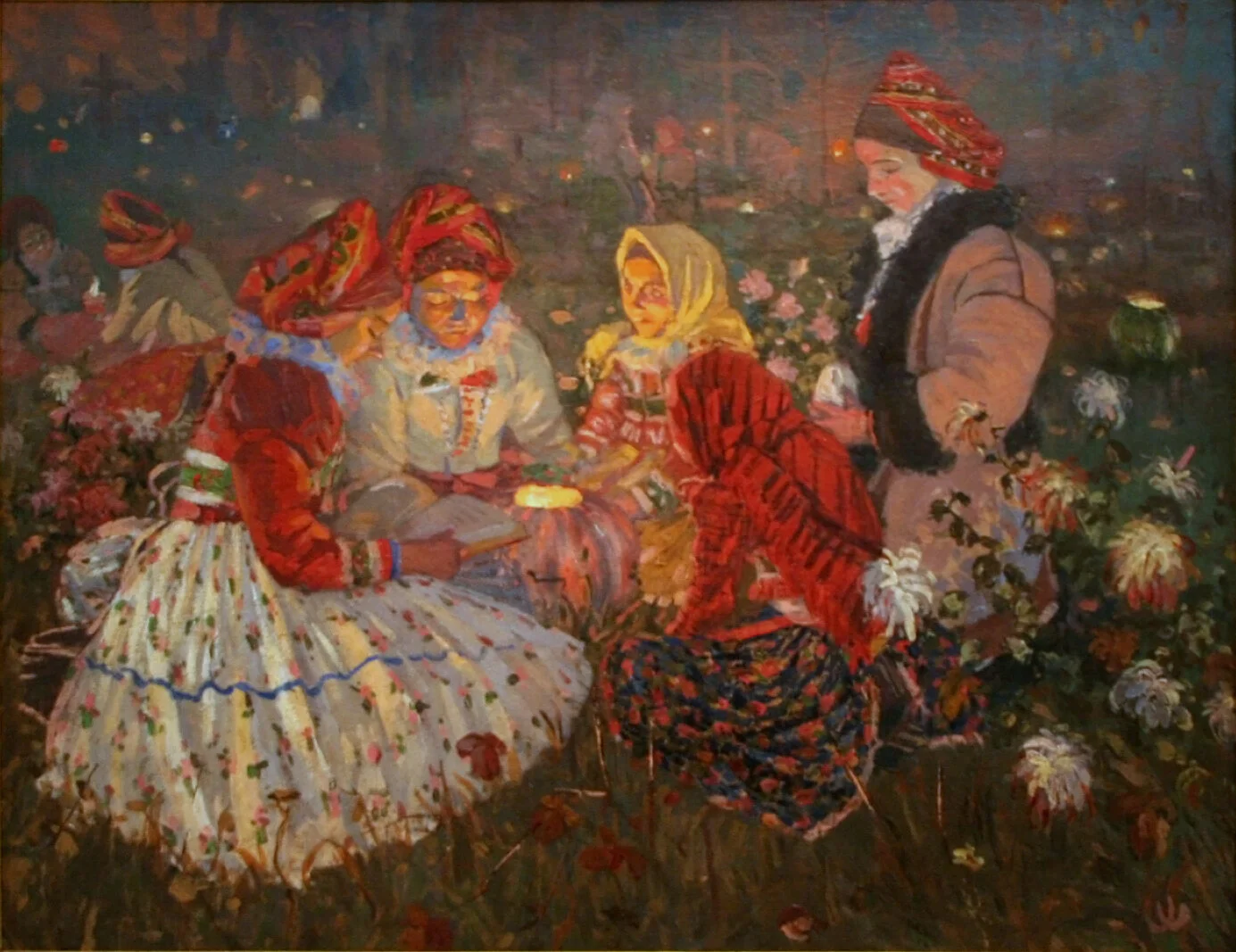 Joža Uprka All Souls’ Day,1897 Oil on Canvas Height: 31.2 inches. Width: 40.1 inches Národní galerie v Praze, National Gallery in Prague Prague, Czech Republic