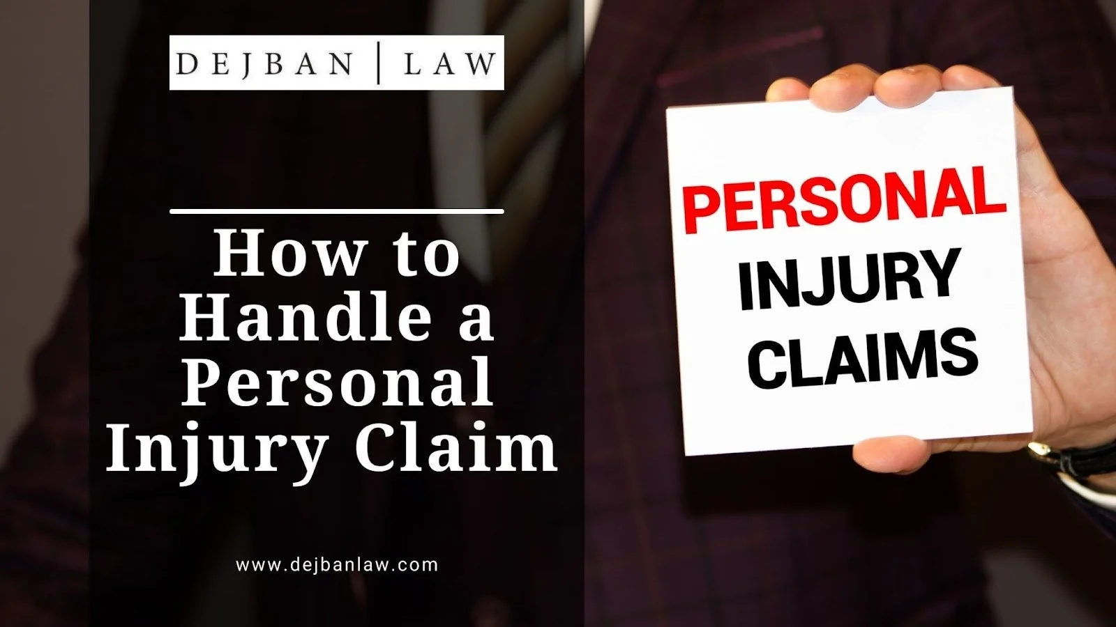 How to handle a personal injury claim