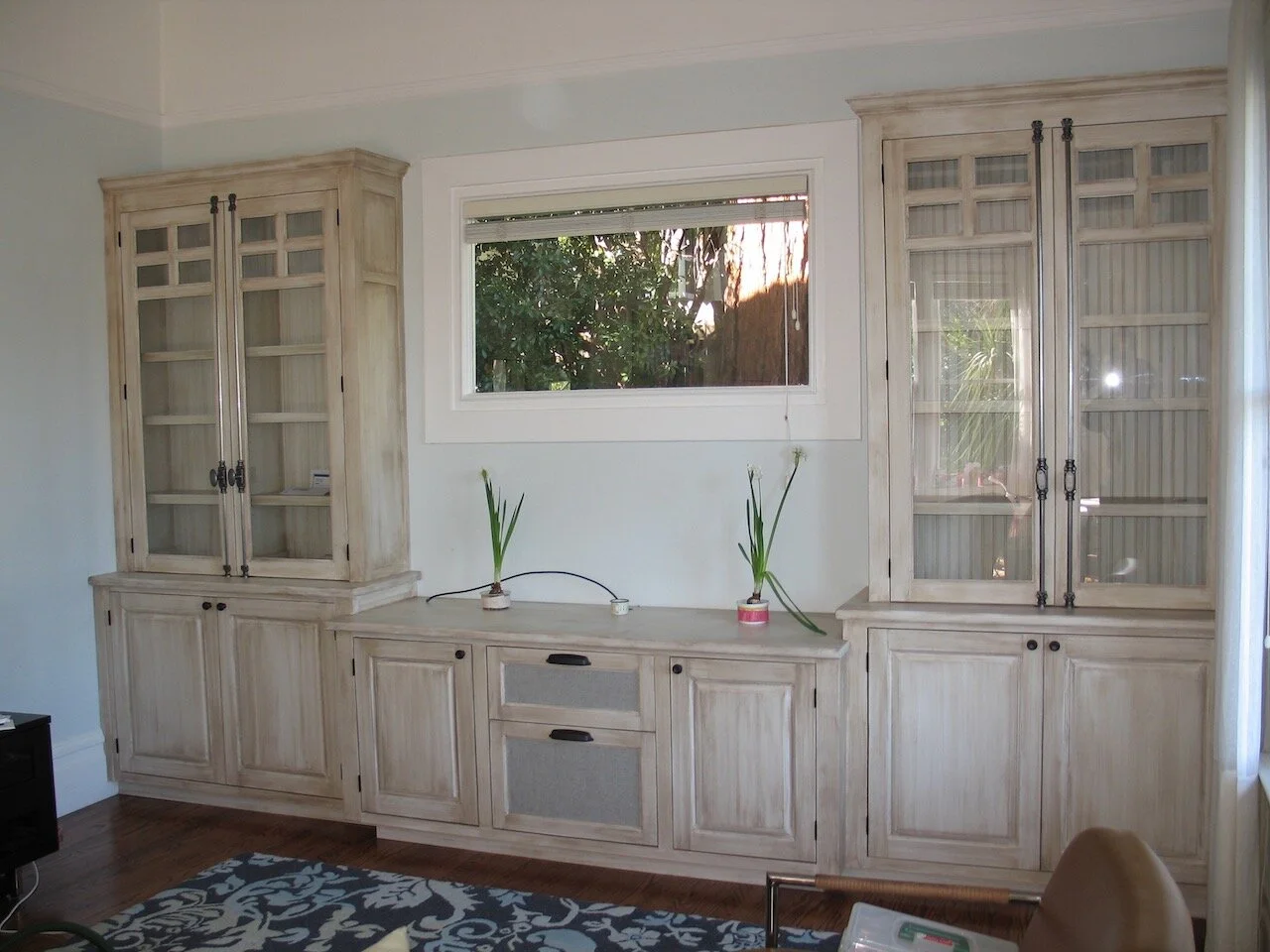 Custom Faux Finish Entertainment Center