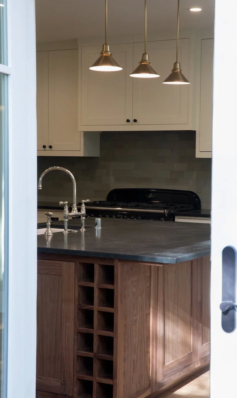 Custom Walnut and Painted Kitchen