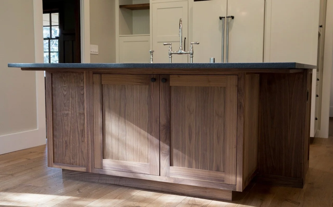 Custom Walnut and Painted Kitchen