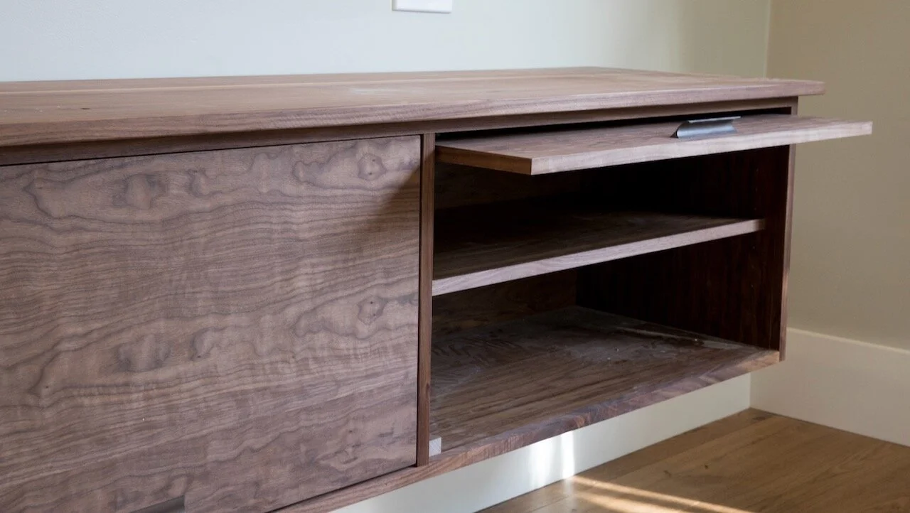 Custom Walnut and Painted Kitchen