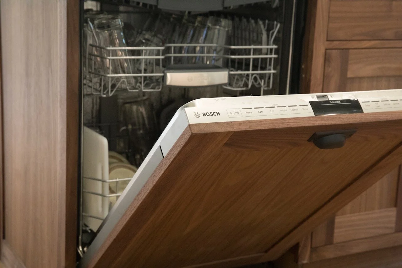 Custom Walnut and Painted Kitchen