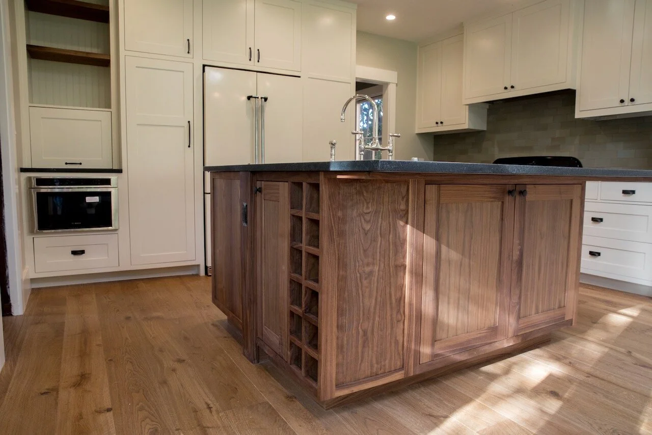 Custom Walnut and Painted Kitchen